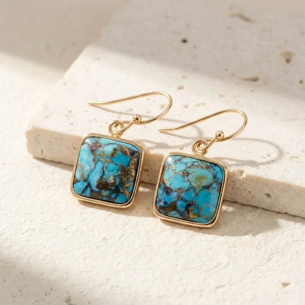 Mia | Expressive Turquoise Earrings