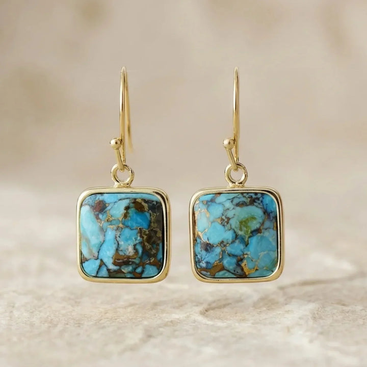 Mia | Expressive Turquoise Earrings