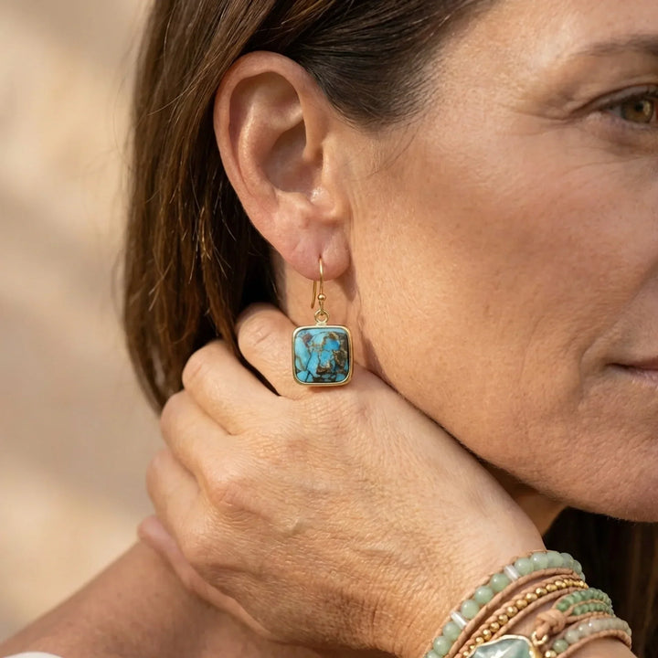 Mia | Expressive Turquoise Earrings