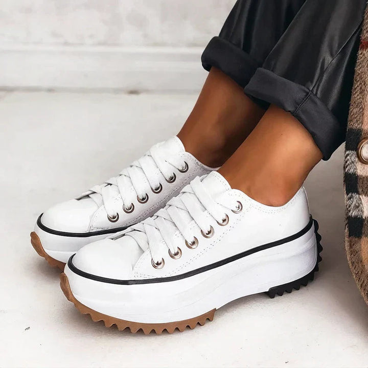 Elisa | Leather Platform Sneaker