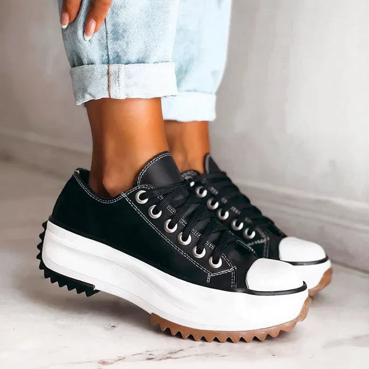 Elisa | Leather Platform Sneaker
