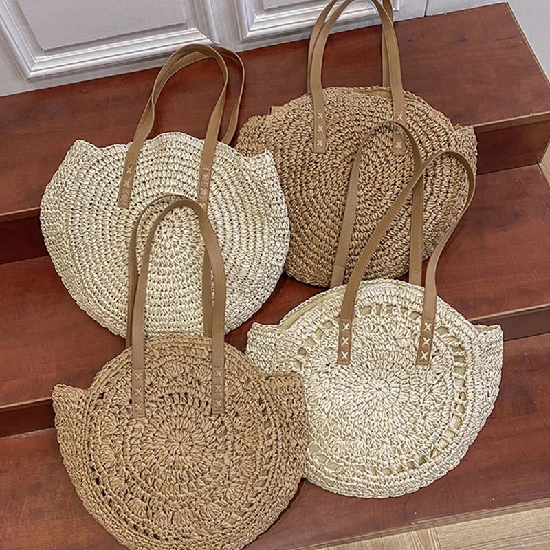 Piper | Round Large Straw Bag