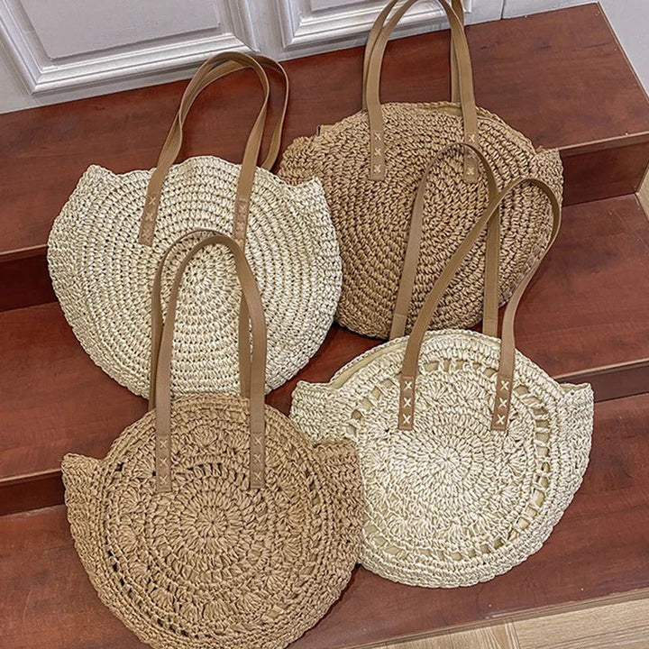 Piper | Round Large Straw Bag