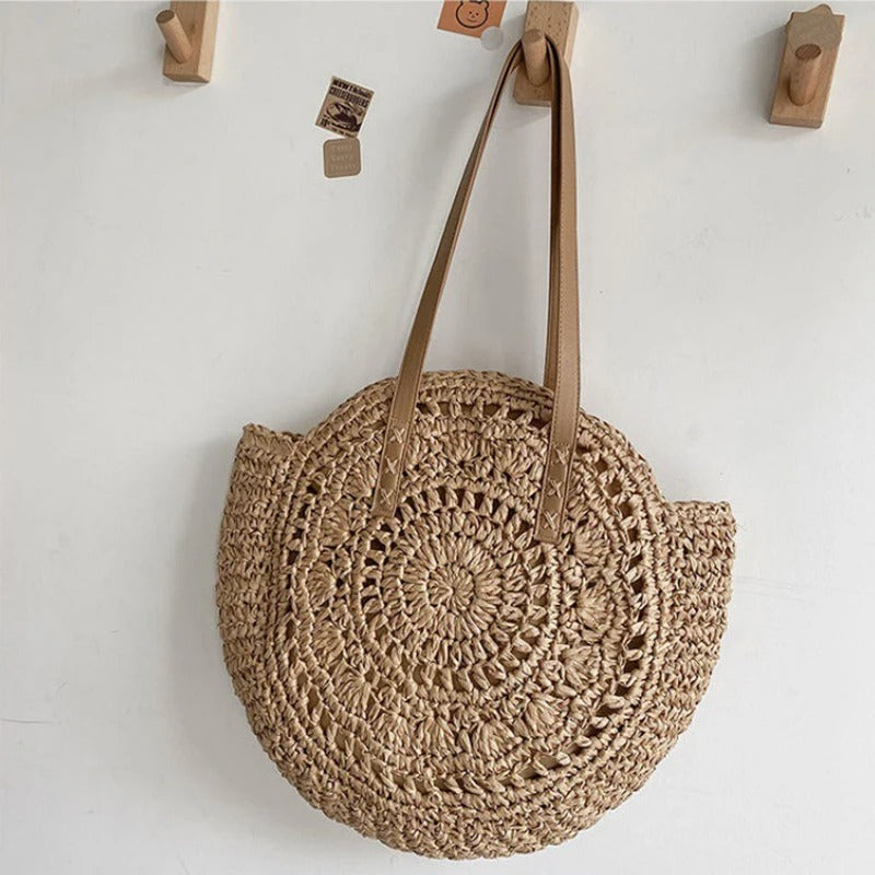 Piper | Round Large Straw Bag