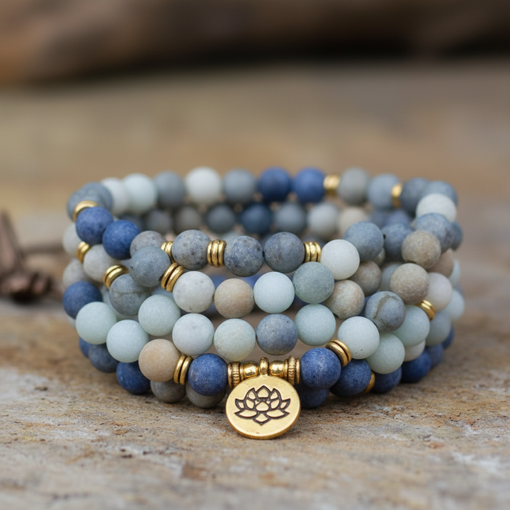 Autumn | Jasper & Blue Aventurine Mala