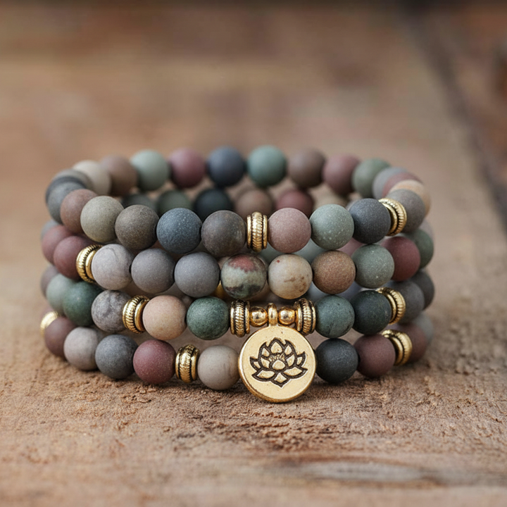 Iris | Stress Relieving Jasper Mala