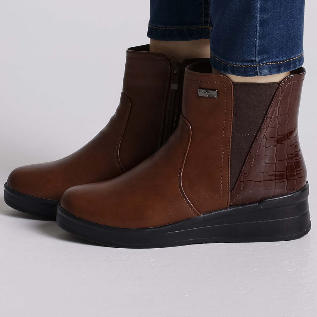Gloria | Zip Ankle Boots