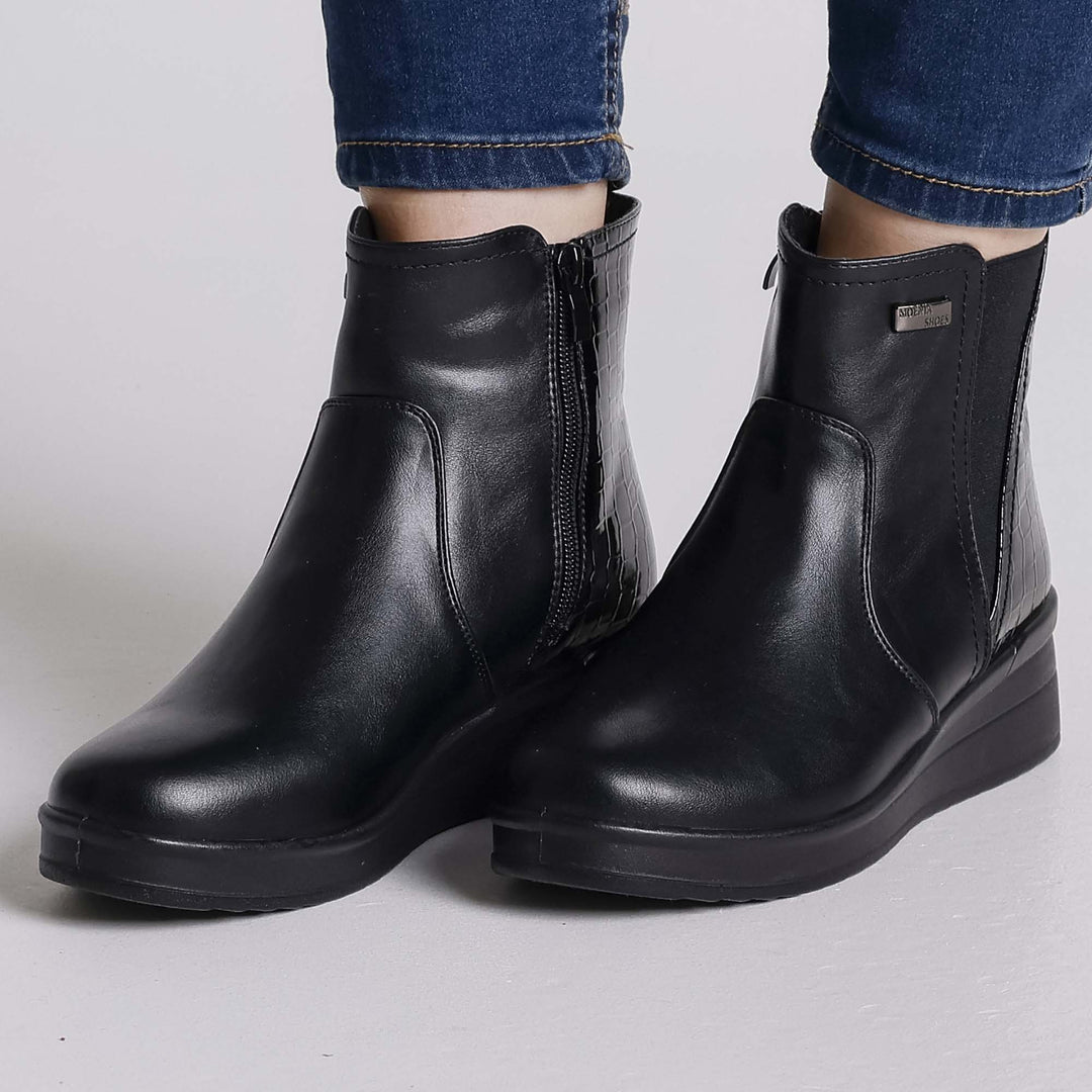 Gloria | Zip Ankle Boots