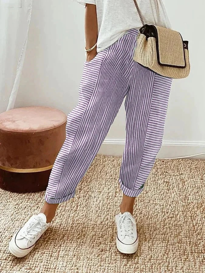 Helena Striped Comfort Pants