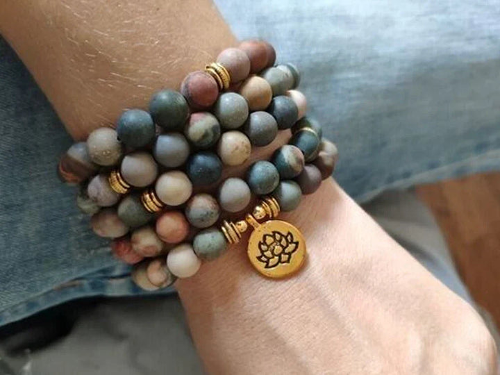Iris | Stress Relieving Jasper Mala