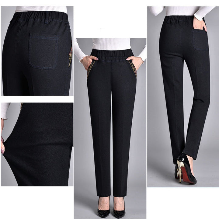 Laluna Elastic Waist Side Pocket Jeans