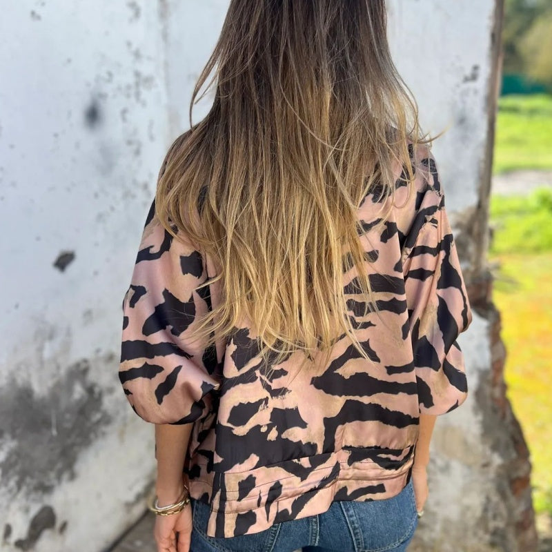 Madelon | Zebra Print Spring Jacket
