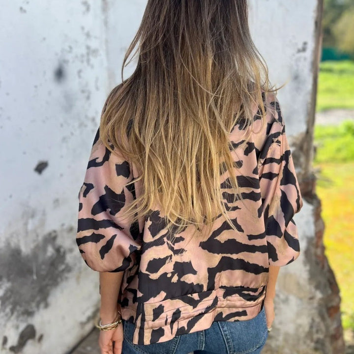 Madelon | Zebra Print Spring Jacket
