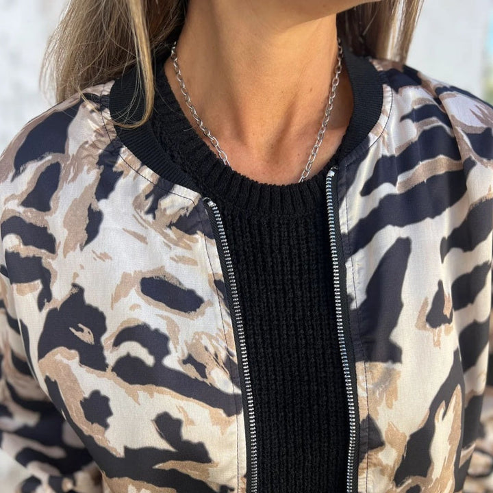 Madelon | Zebra Print Spring Jacket
