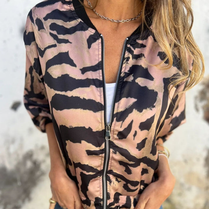 Madelon | Zebra Print Spring Jacket