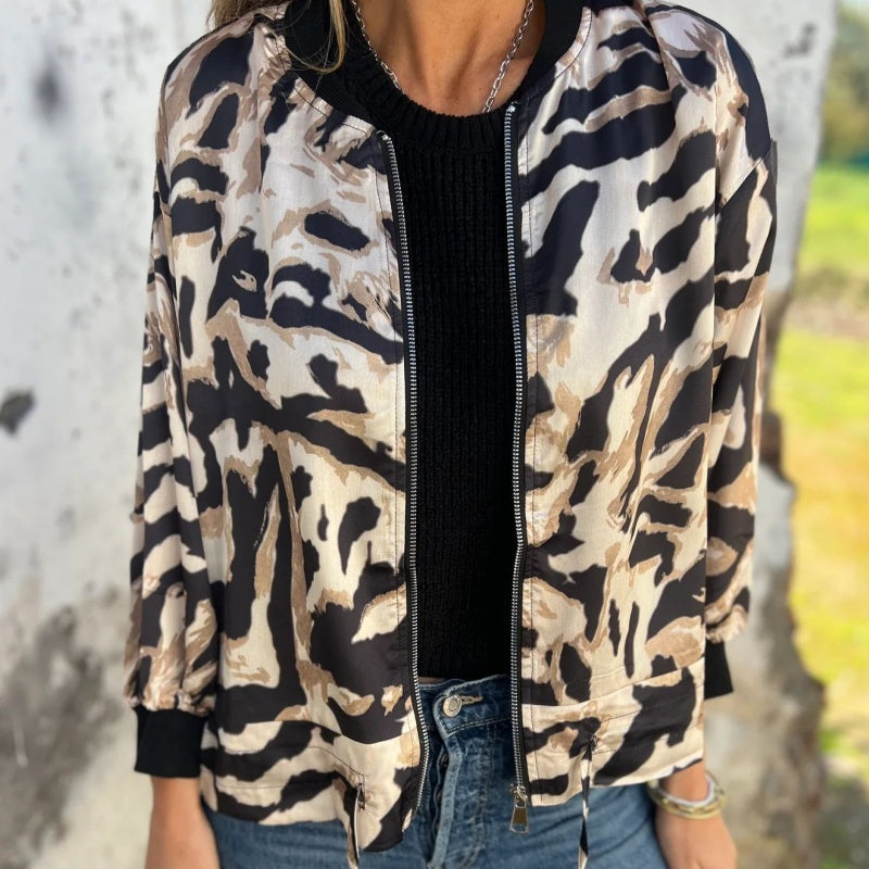 Madelon | Zebra Print Spring Jacket