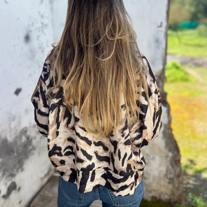 Madelon | Zebra Print Spring Jacket
