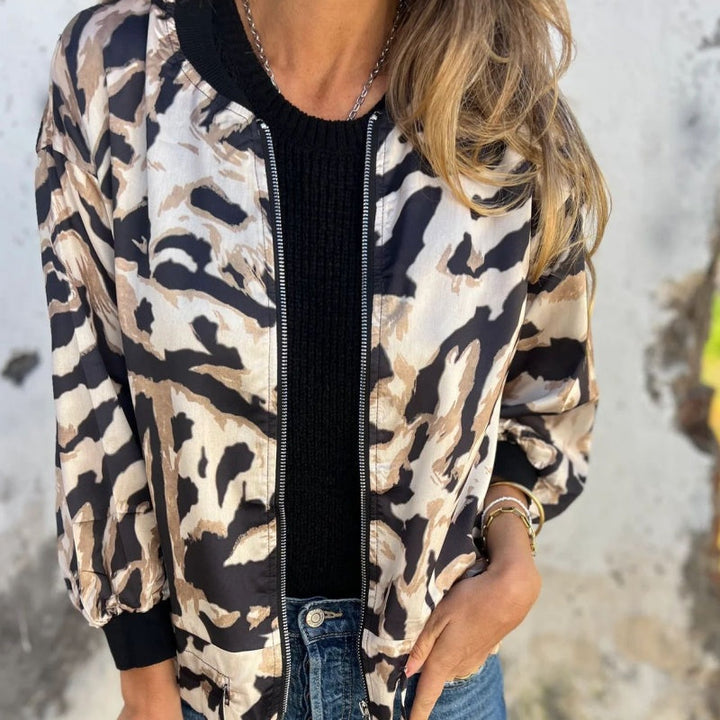 Madelon | Zebra Print Spring Jacket