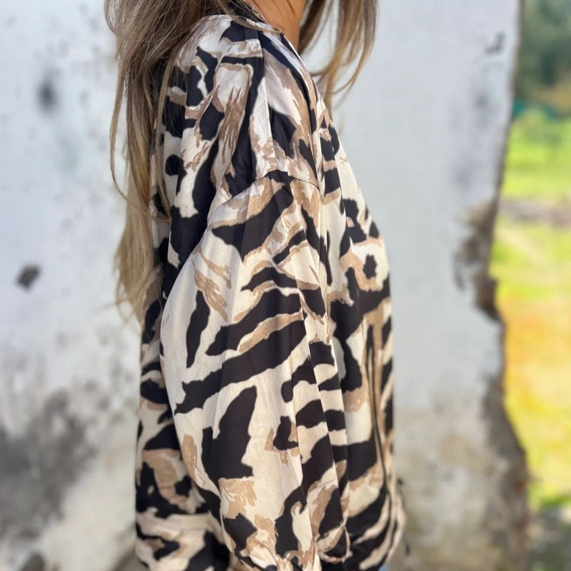 Madelon | Zebra Print Spring Jacket