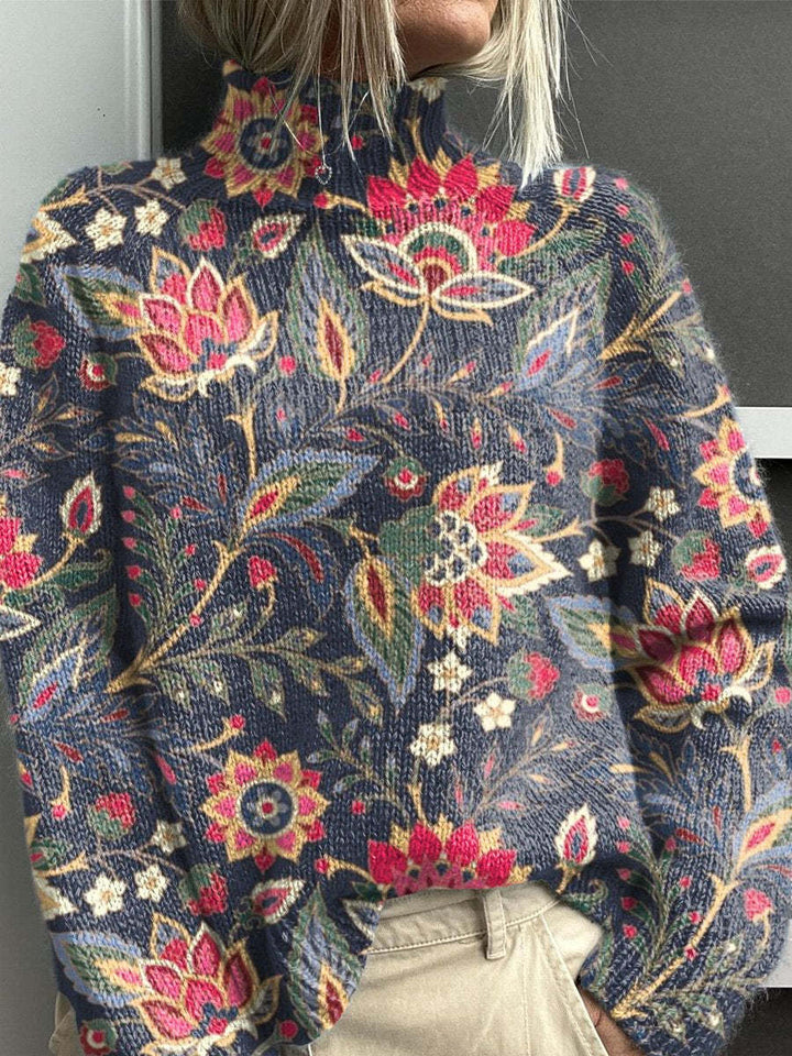Noelia Multicolor Turtleneck Sweater